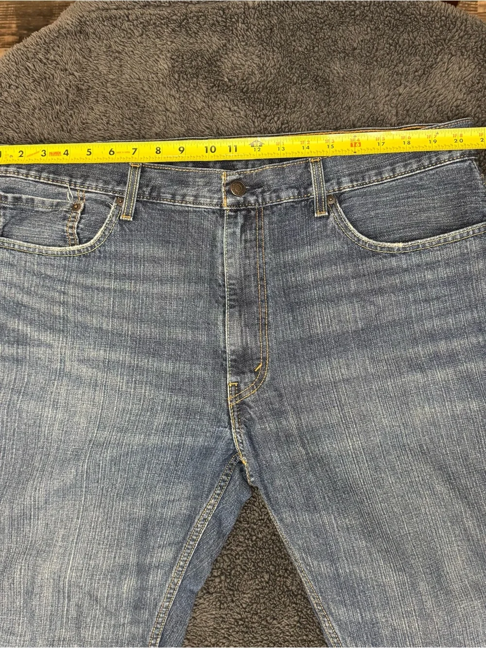 Mens Levis 559 Relaxed Straight Fit Denim Blue Jeans 40X32